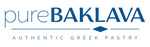pureBaklava Logo with Authentic Greek Pastry tagline below